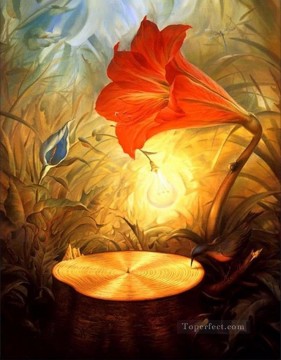 Abstract and Decorative Painting - modern contemporary 03 surrealism tulip flower